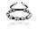Silber Retro Seil Style Totenkopf-Armband