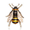 Brosche mit naturgetreu gestalteter Biene