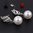 Spiral-Set -Kette und Ohrhänger veredelt mit Zirkonia Kristallen und Perle