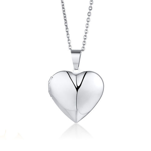 Halskette mit Medaillon Herz | Amulett Anhänger zum Öffnen