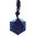 Sechseck | Hexagon Anhänger " Stein der Kreativität " - Sandstein - Blau